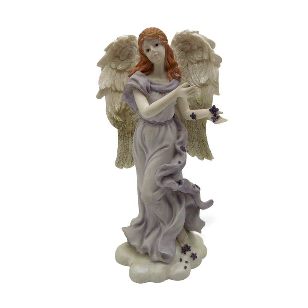 ANGEL FIGURINE Sculpture By AGC Heavenly Home Decor Vintage 9"